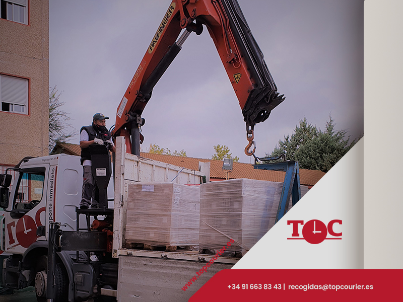 Transporte pladur Topcourier
